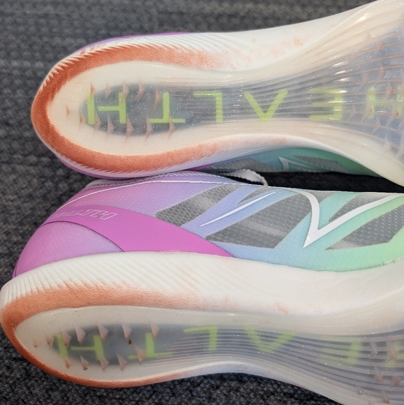 HYPER CARBON CP2 SPRINT TRACK SPIKES, Rainbow color, size men's 8, women's 9.5 - Picture 7 of 10